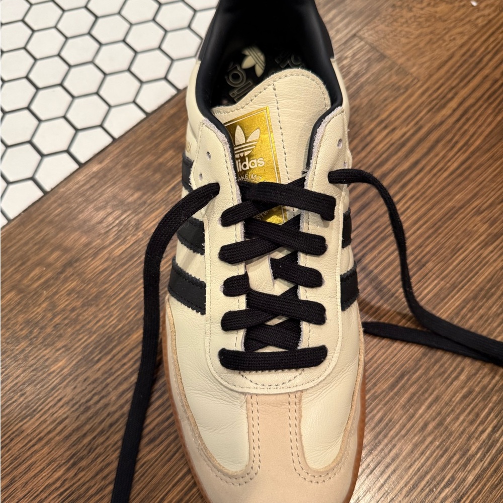 Adidas Women’s Samba OG shoes in Cream and Black